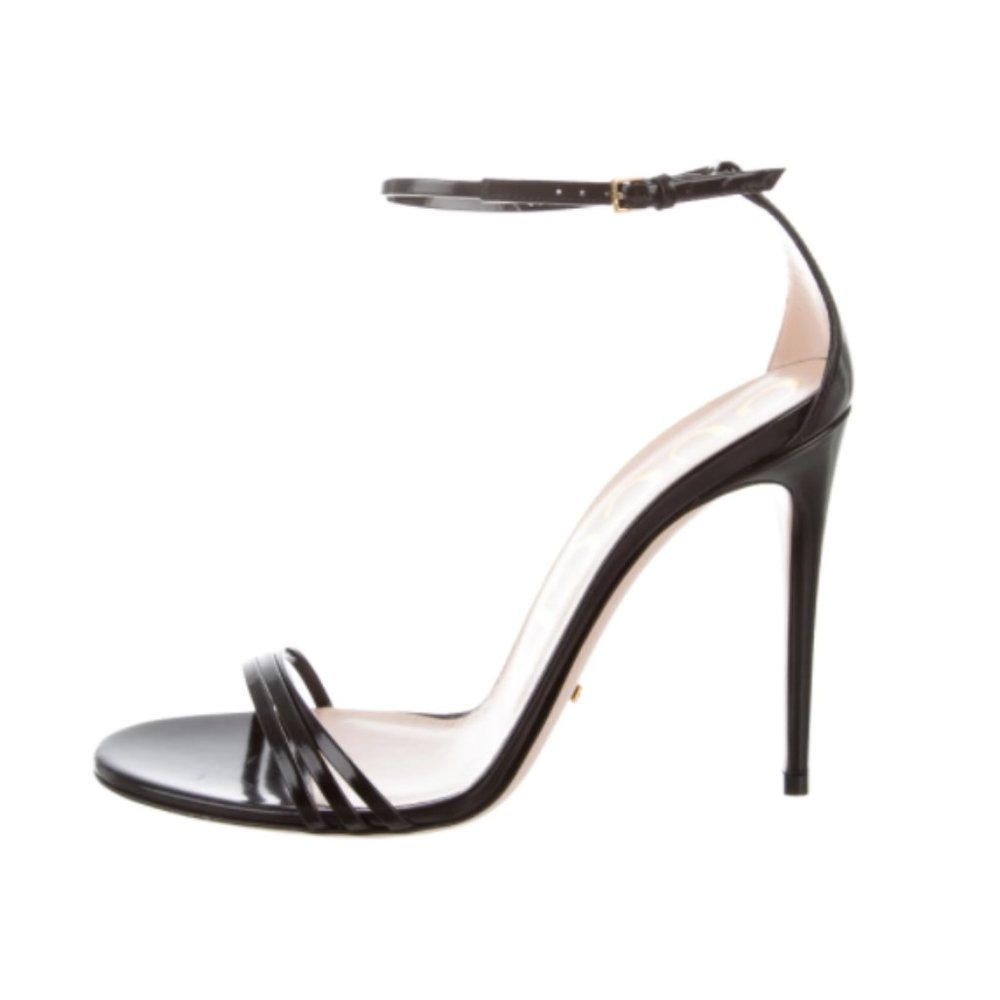 Gucci Ilse Bee-Embellished Leather Sandal